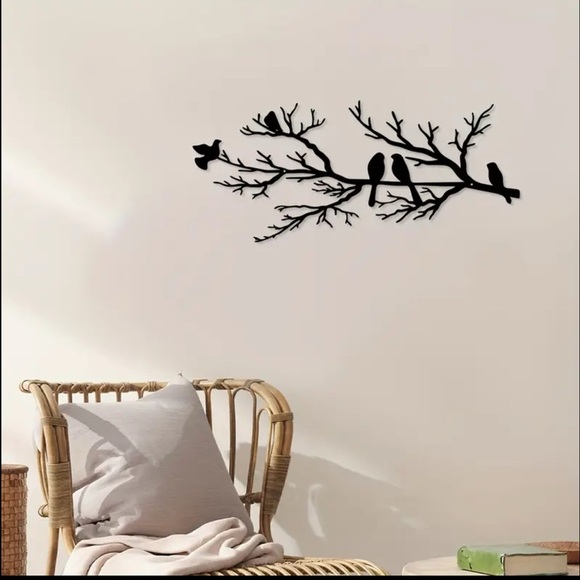 COPY - Black Wood or Metal Bird Wall Art Decor - Picture 7 of 9
